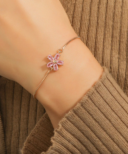 Baby Pink Rose Bracelet