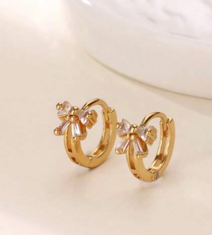 Mini Bow Hoops
