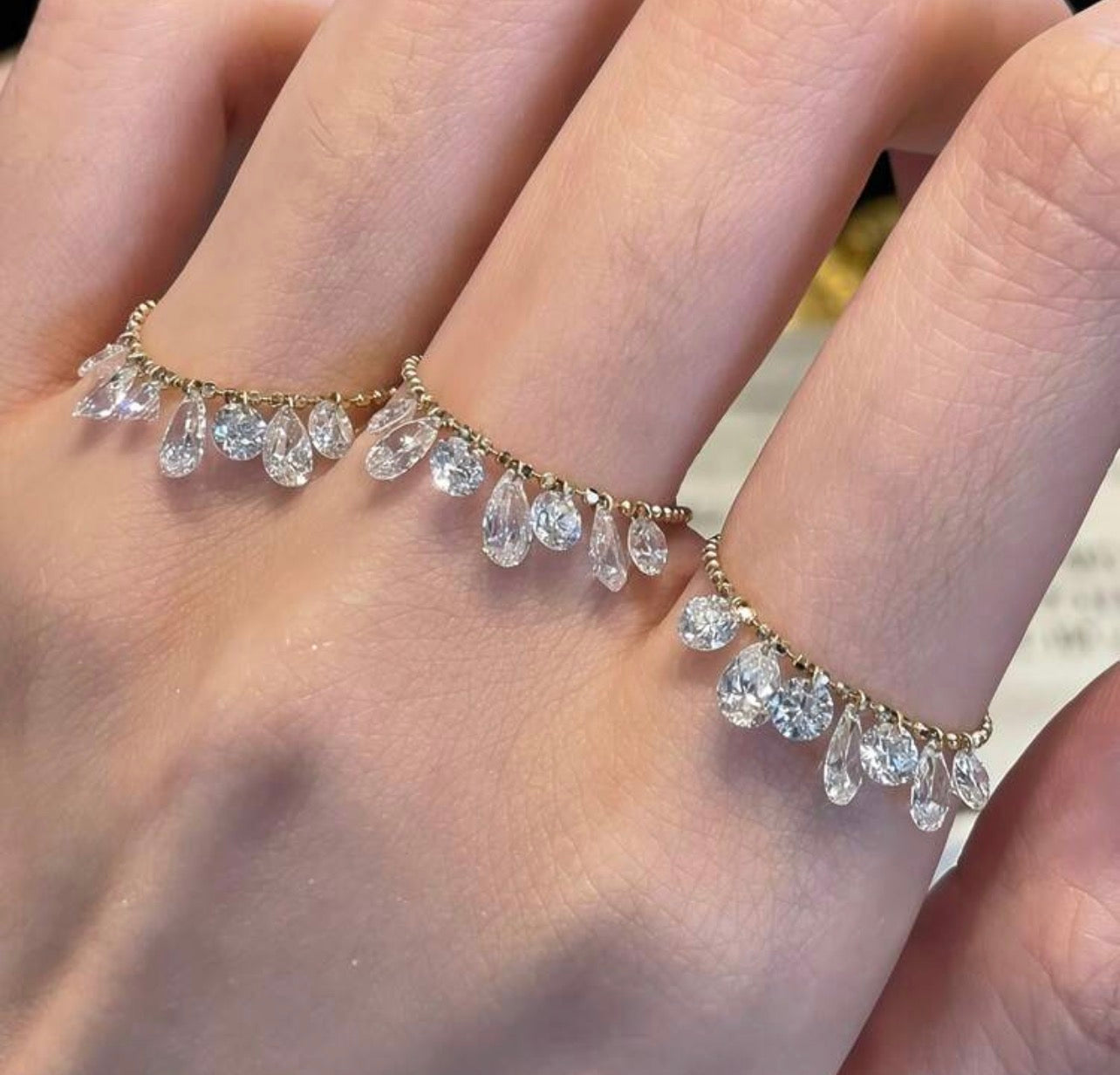 Raindrop Tassel Adjustable Ring