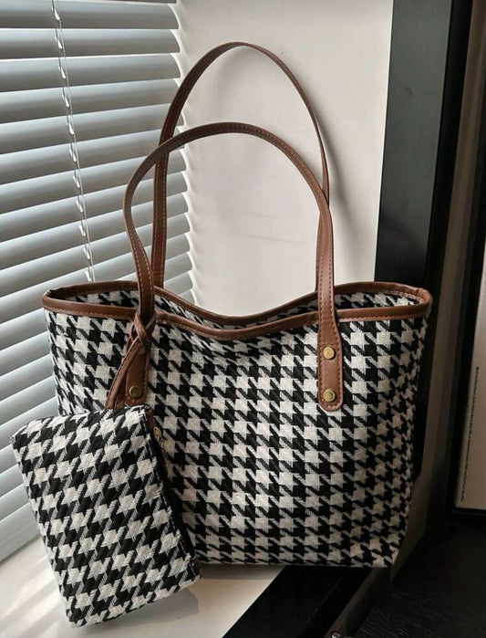 Checkered Tote Bag
