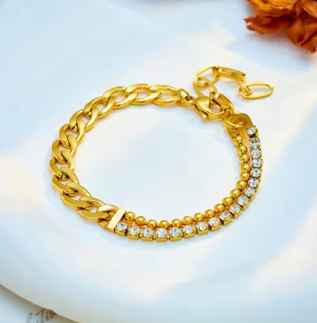 Chunky Loaded Studded Bracelet