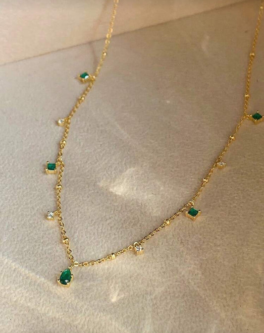 Emerald Dewdrops Necklace