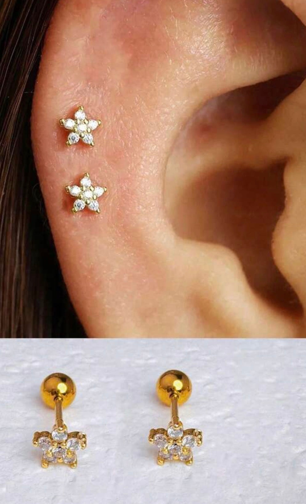 Daisy Screwback Studs