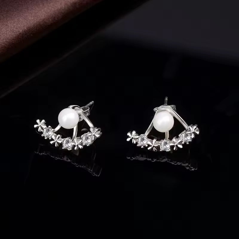 Dual Look Pearl Studded Earrings