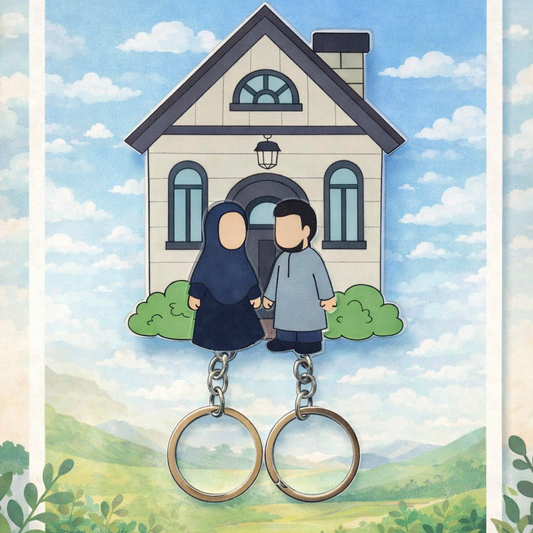 Home Couple Keychain