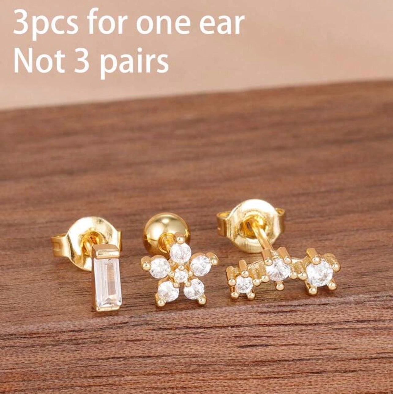 Multi Piercing Studs Set (One Side)