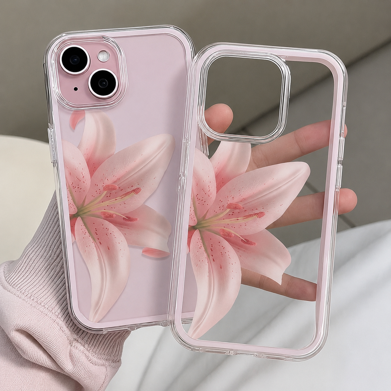 Transparent floral case