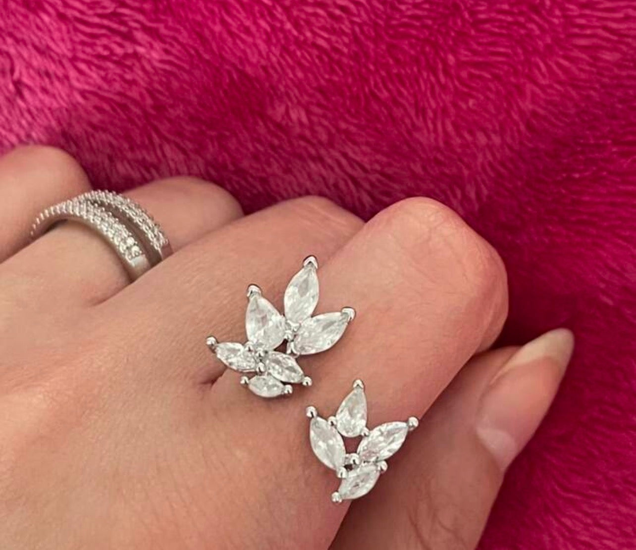 Luxury Leaf Rings set