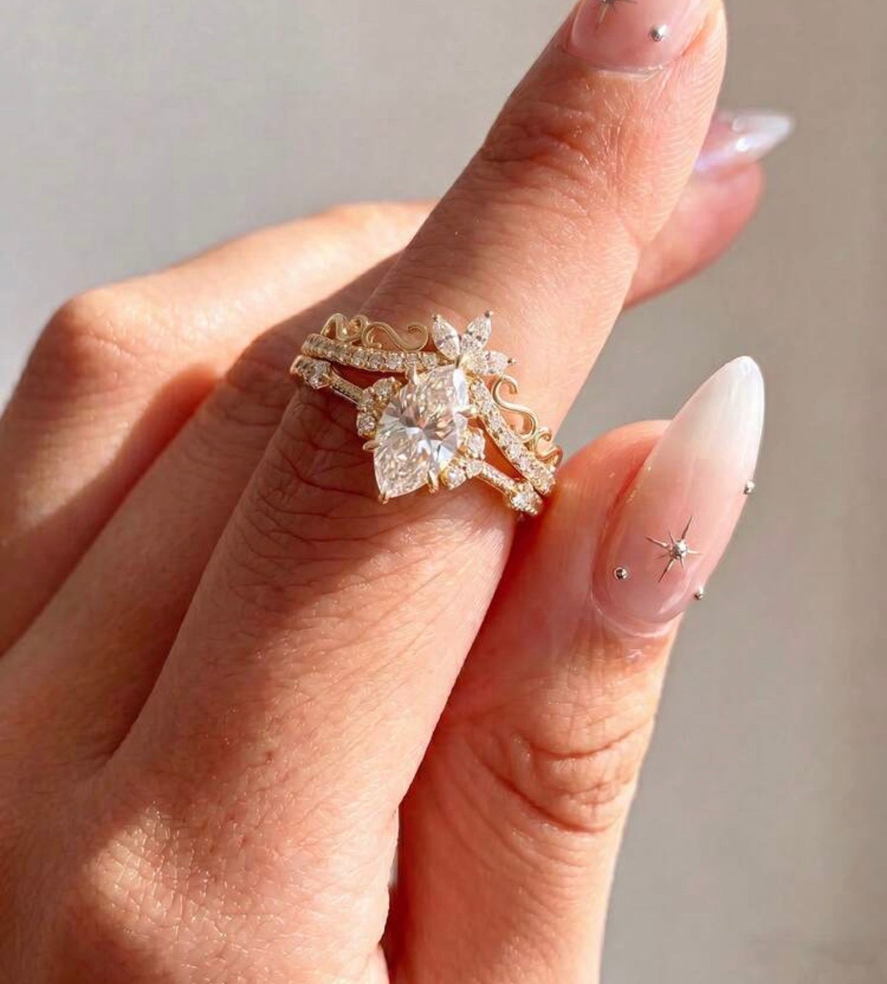 925 Sterling Silver dual rings