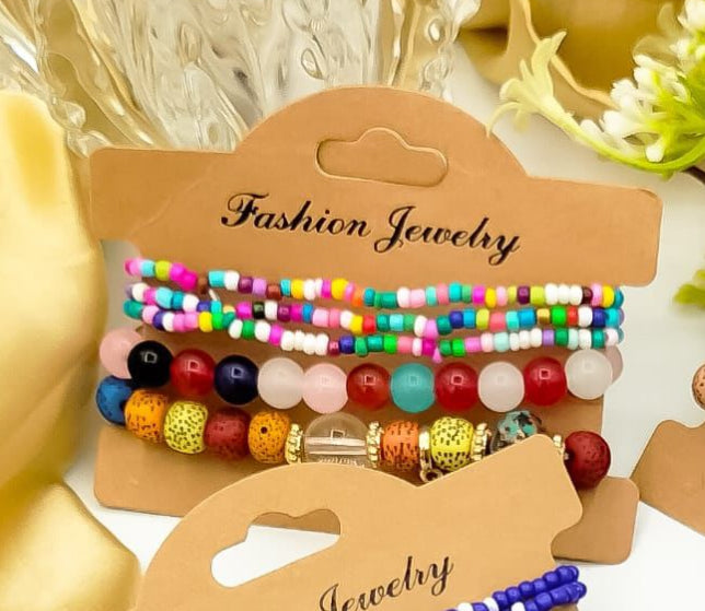 Beaded Bracelets Set of 5