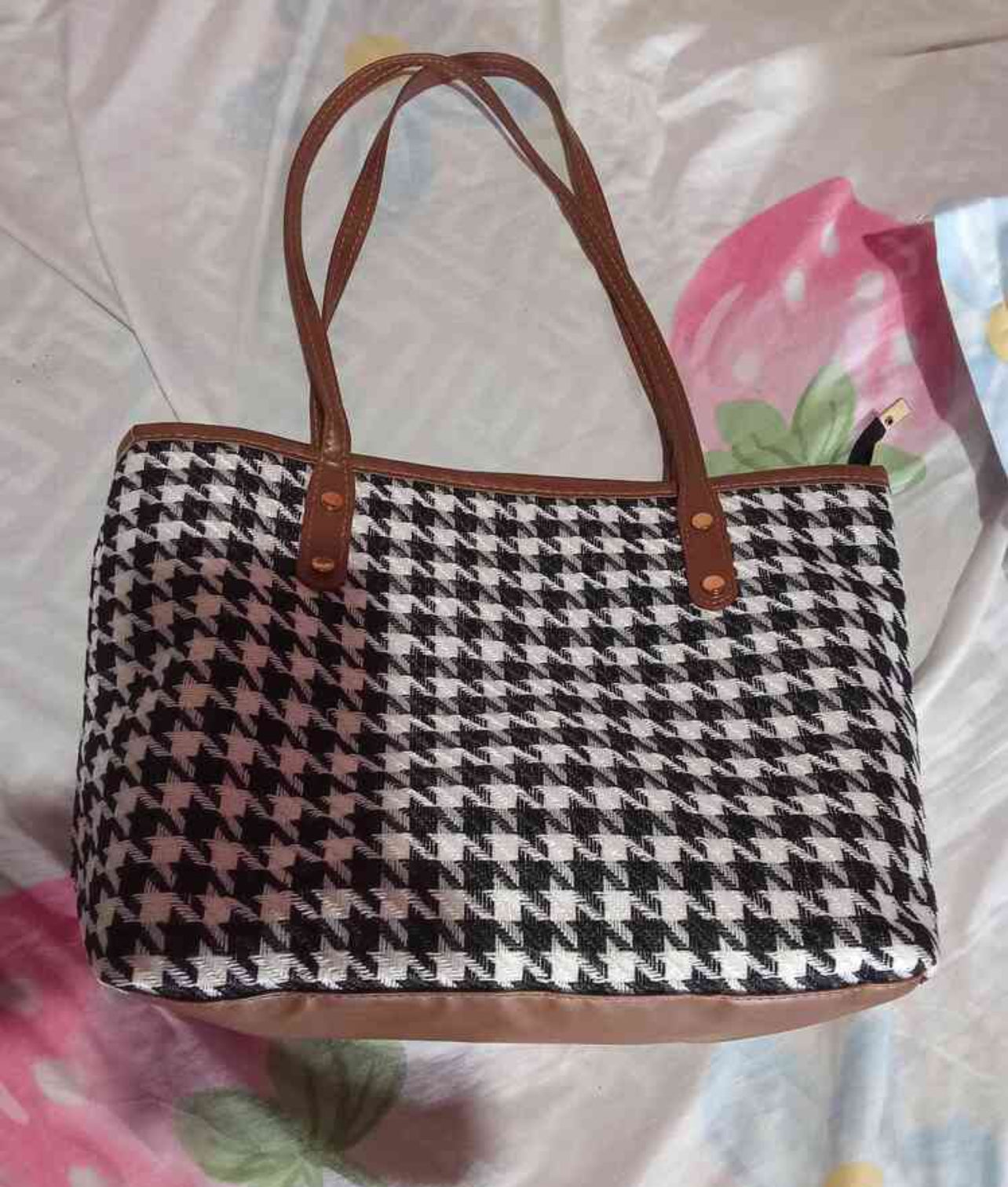 Checkered Tote Bag