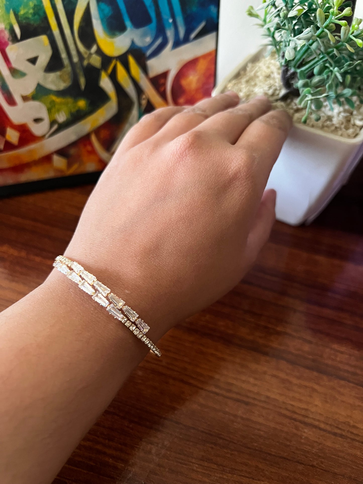 Crystal Cascade Bracelet