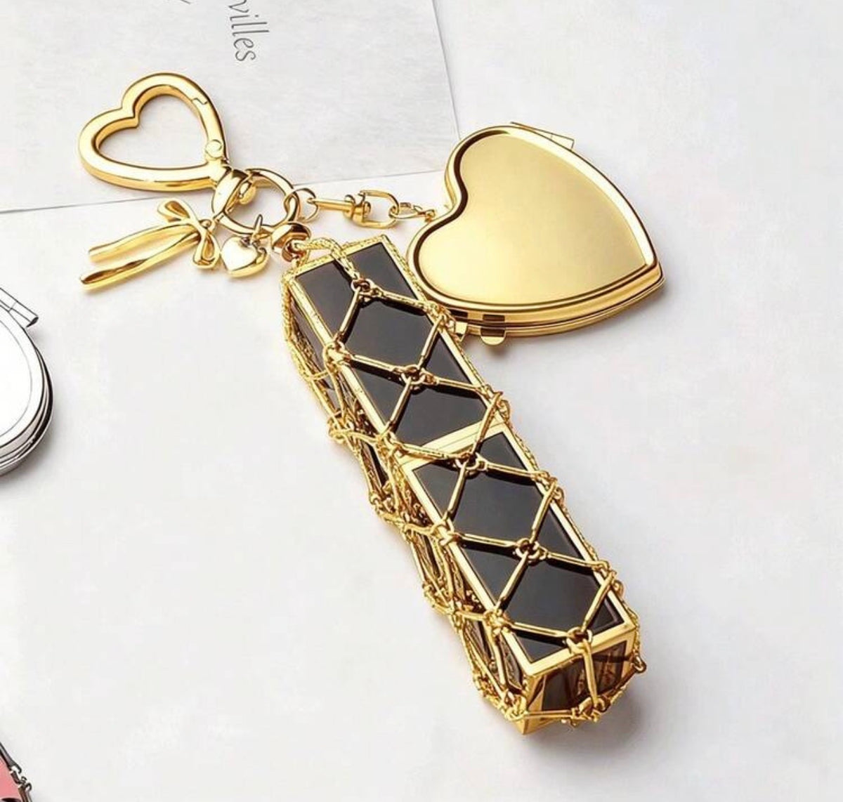 Luxury Lipstick Hanging Keychain