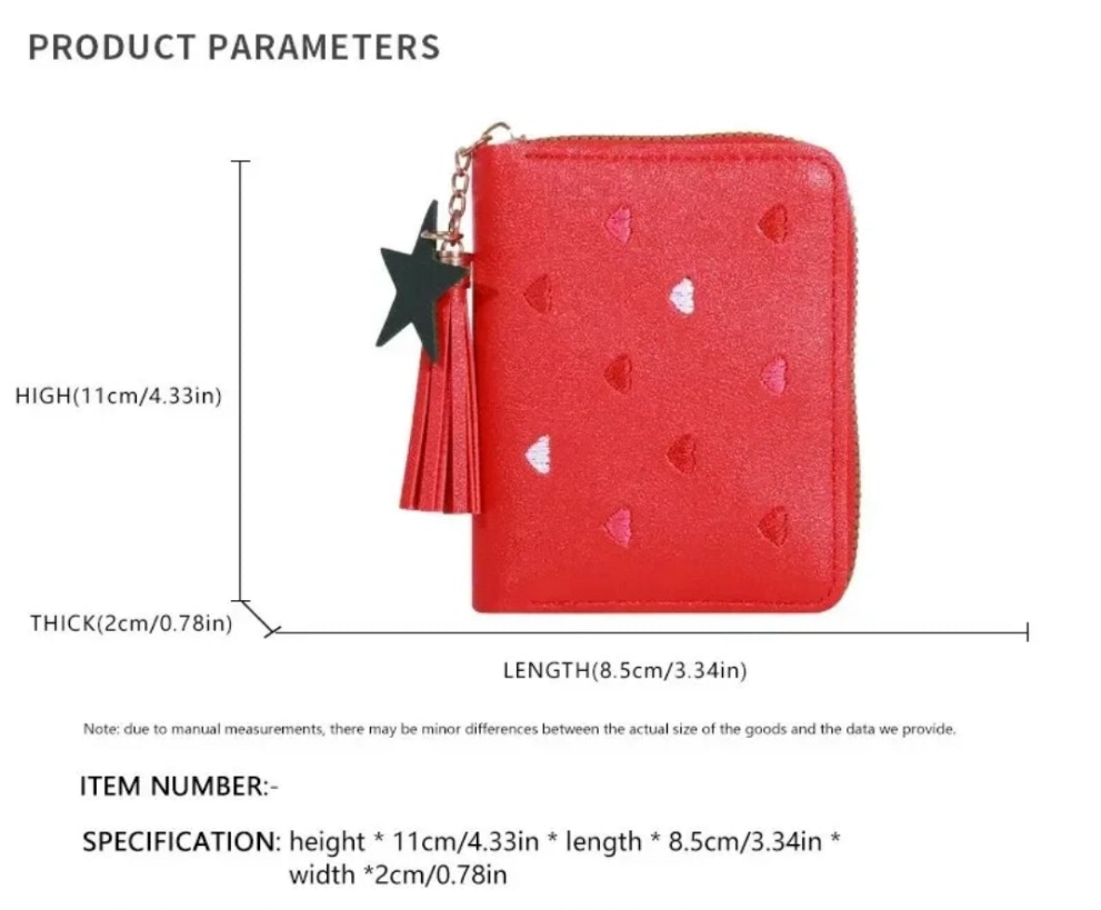 Mini Hearts Wallet