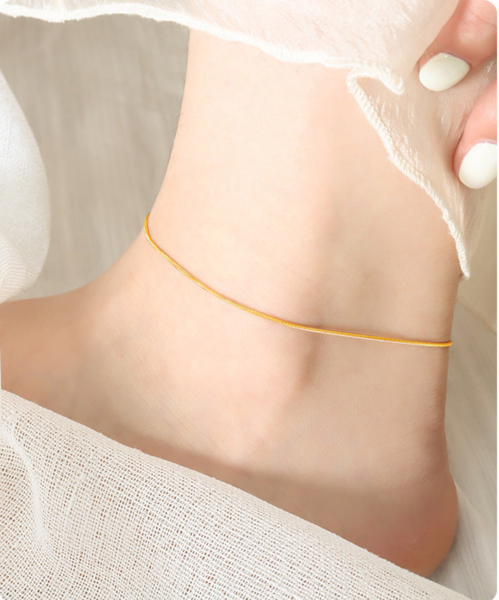 Snake Skin Sleek Anklet
