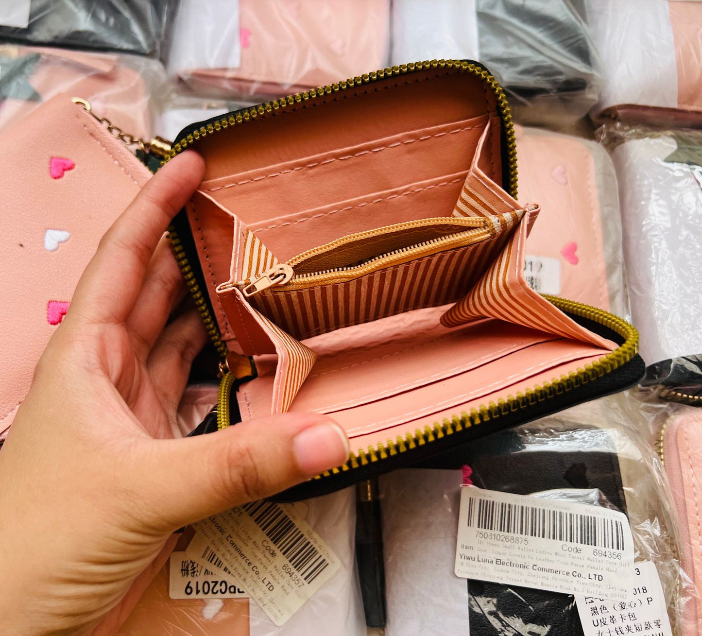 Mini Hearts Wallet