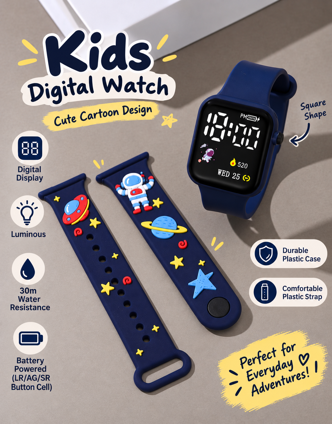 Kids LED digital watch