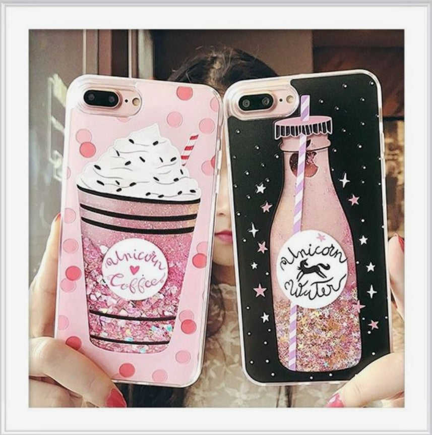 Samsung J6 Liquid Glitter Case ,Quicksand Dynamic Cover Fashion Patterned- Instock