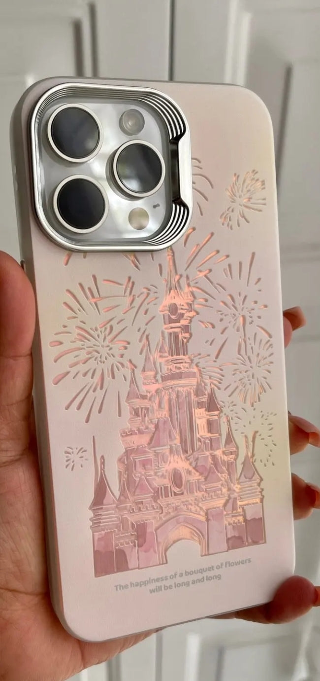 Pink Glitter Castle Cover