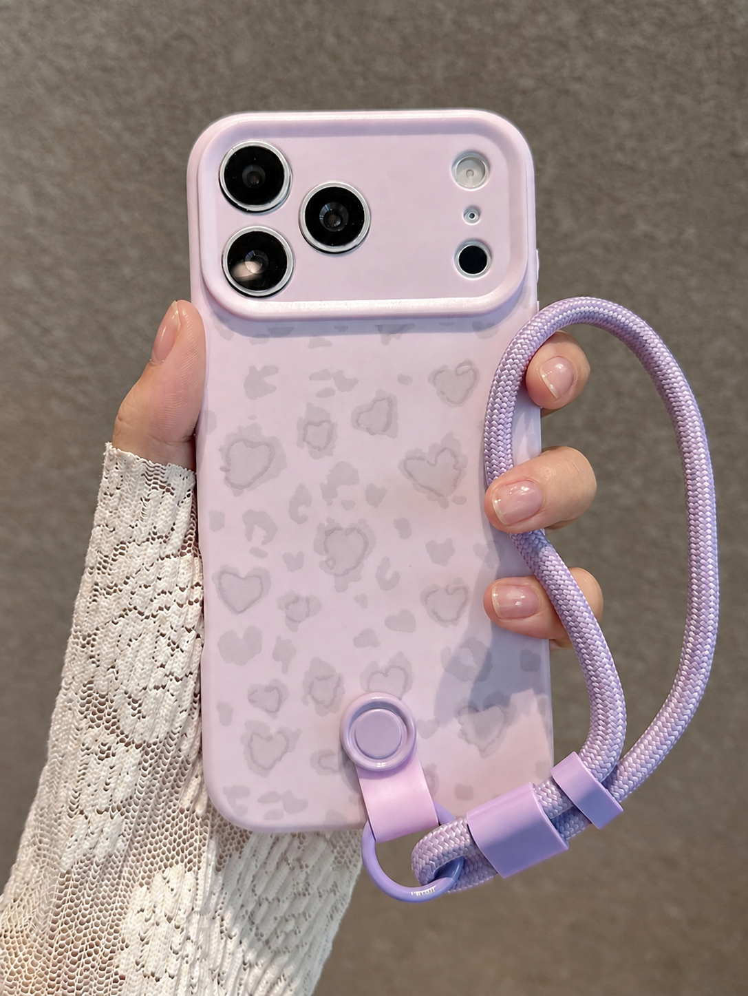 Purple Heart Leopard Print - Wristband