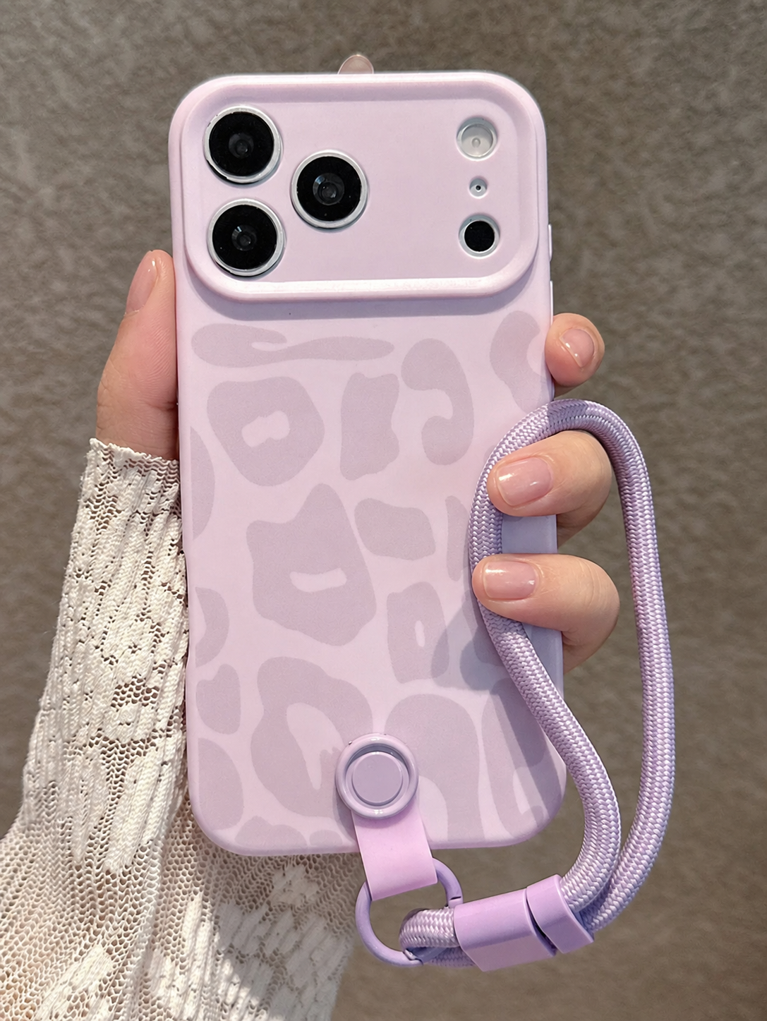 Purple Leopard Print + Wristband/bracelet