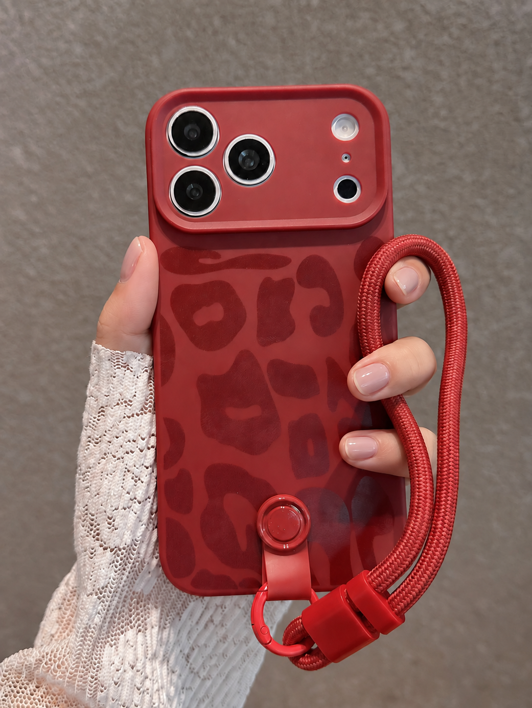 Wine Red + Lanyard